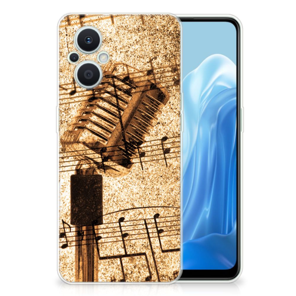 OPPO Reno8 Lite Siliconen Hoesje met foto Bladmuziek B2C Telecom