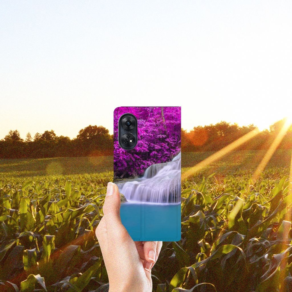 OPPO Reno8 T 4G Book Cover Waterval hand boekcover waterval zon