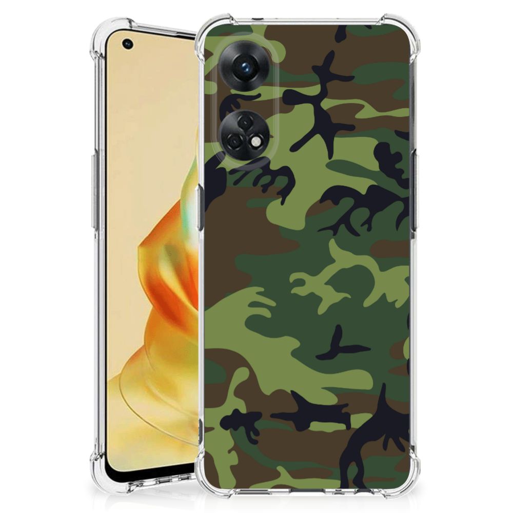 OPPO Reno8 T 4G Doorzichtige Silicone Hoesje Army Dark B2C Telecom