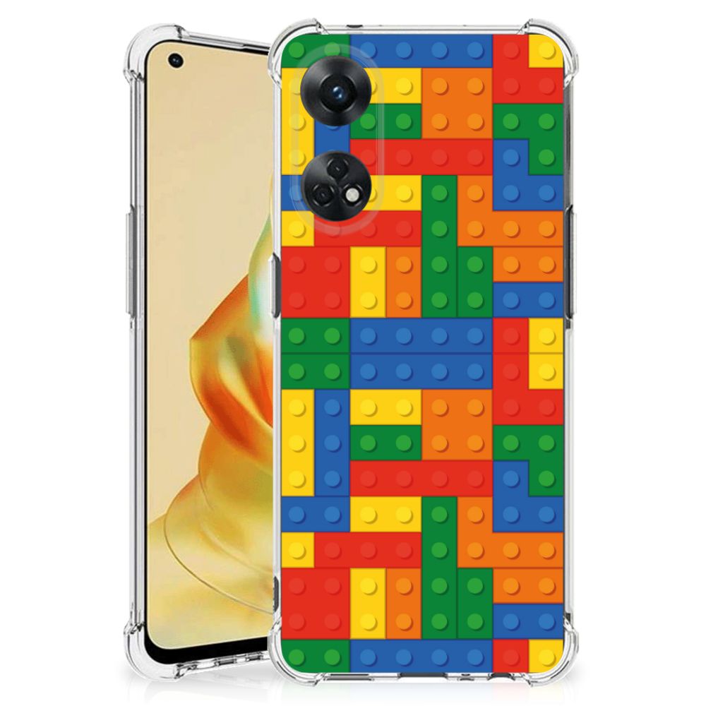 OPPO Reno8 T 4G Doorzichtige Silicone Hoesje Blokken B2C Telecom