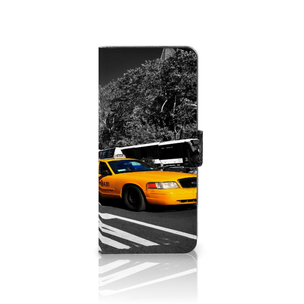 OPPO Reno8 T 4G Flip Cover New York Taxi design hoesje aanzicht