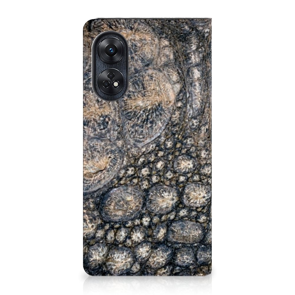 OPPO Reno8 T 4G Hoesje maken Krokodillenprint design krokodillenprint aanzicht