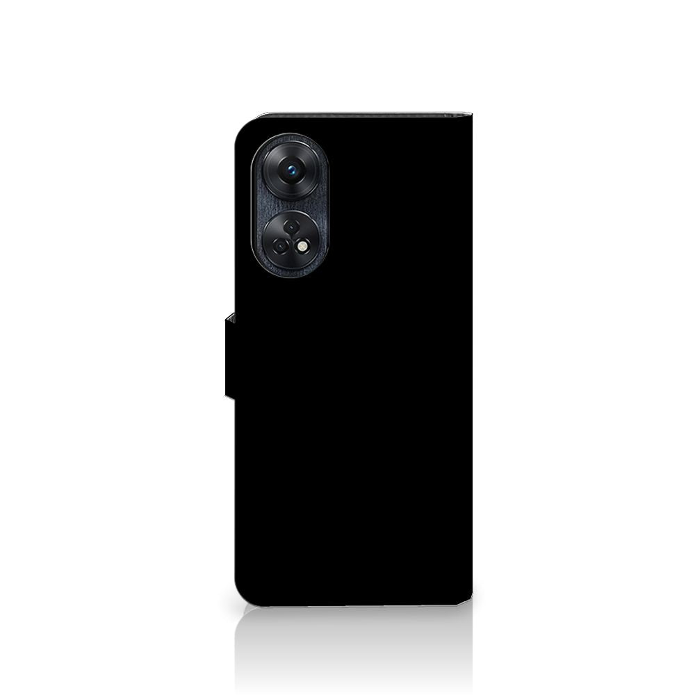 OPPO Reno8 T 4G Leuk Hoesje Cow zwart design voorkant
