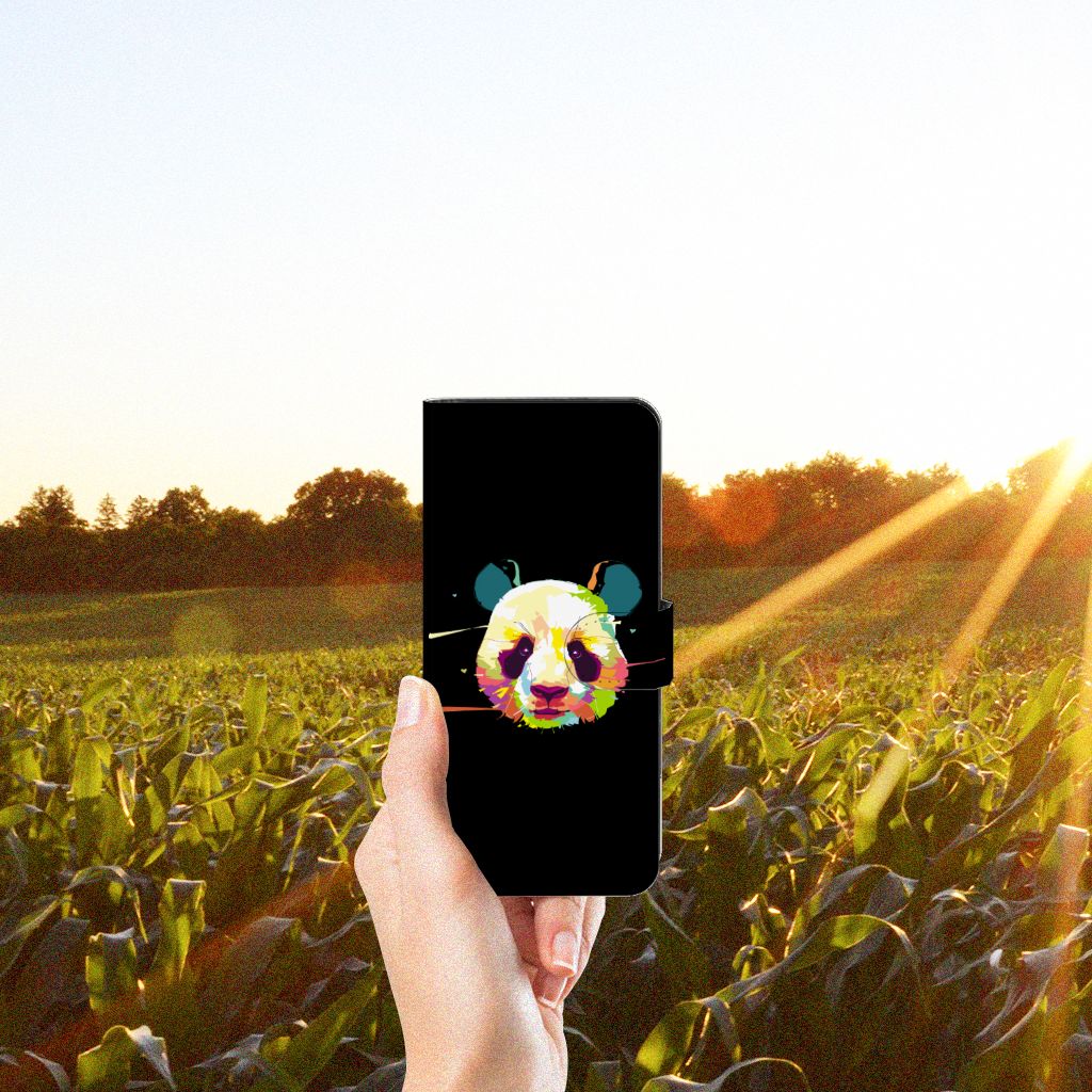OPPO Reno8 T 4G Leuk Hoesje Panda Color hoesje panda kleurrijk aanzicht