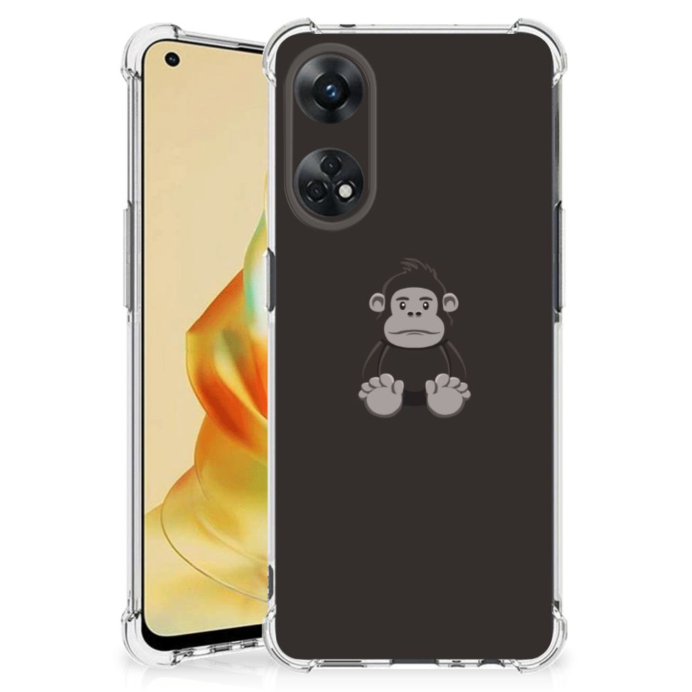 OPPO Reno8 T 4G Stevig Bumper Hoesje Gorilla achterkant ontwerp