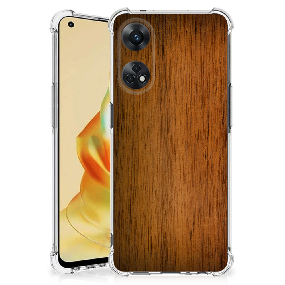 OPPO Reno8 T 4G Stevig Telefoonhoesje Donker Hout B2C Telecom