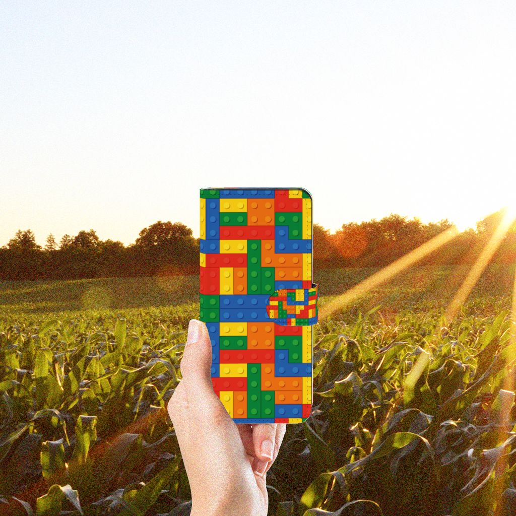 OPPO Reno8 T 4G Telefoon Hoesje Blokken kleurig design hand voor landschap