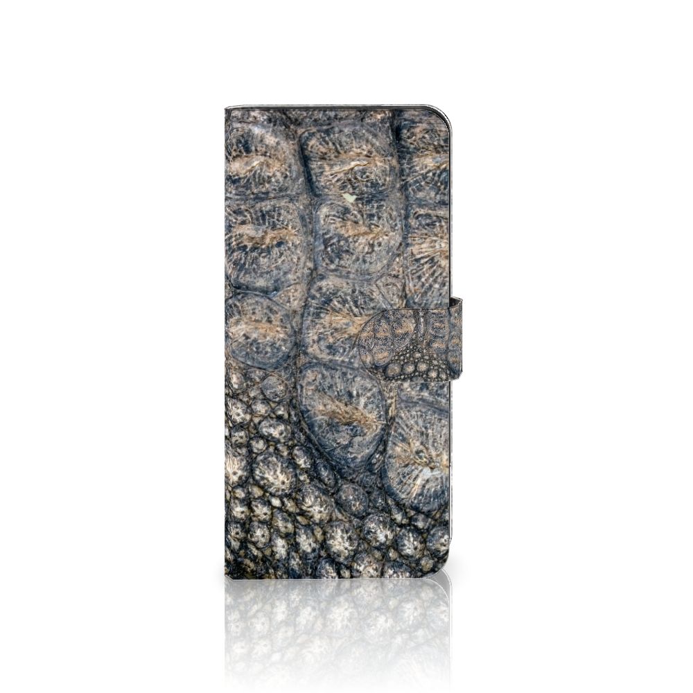 OPPO Reno8 T 4G Telefoonhoesje met Pasjes Krokodillenprint design krokodillenprint aanzicht