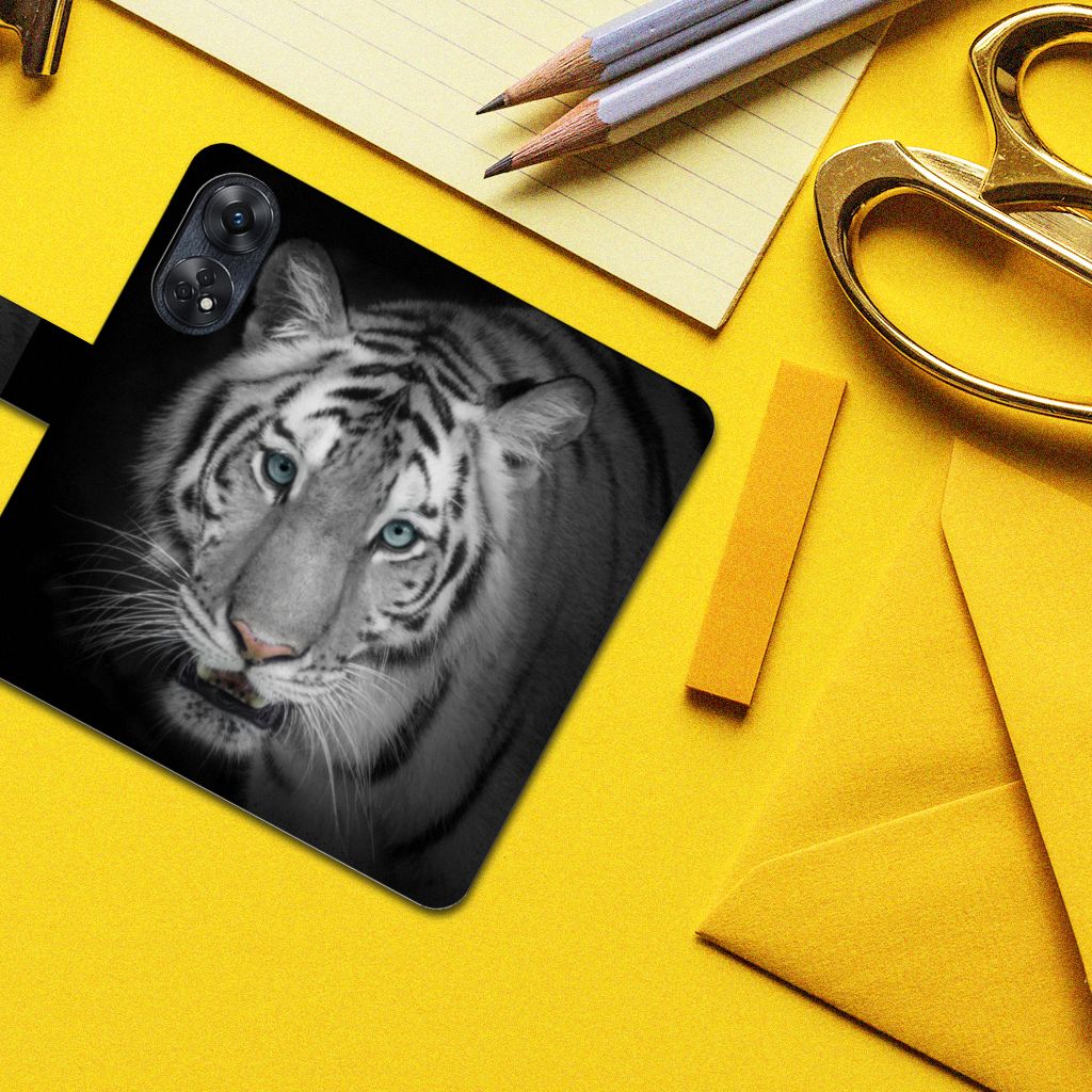 OPPO Reno8 T 4G Telefoonhoesje met Pasjes Tijger tijger design voorkant