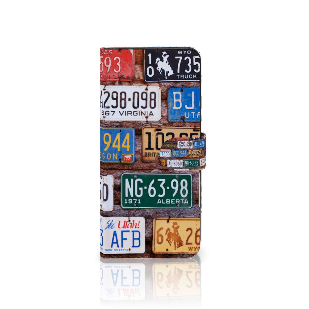 OPPO Reno8 T 4G Telefoonhoesje met foto Kentekenplaten kentekenplaten collage design voorkant