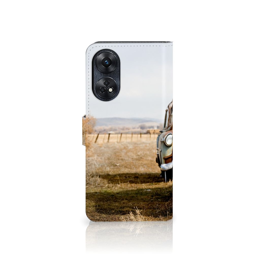 OPPO Reno8 T 4G Telefoonhoesje met foto Vintage Auto telefoonhoesje vintage auto aanzicht
