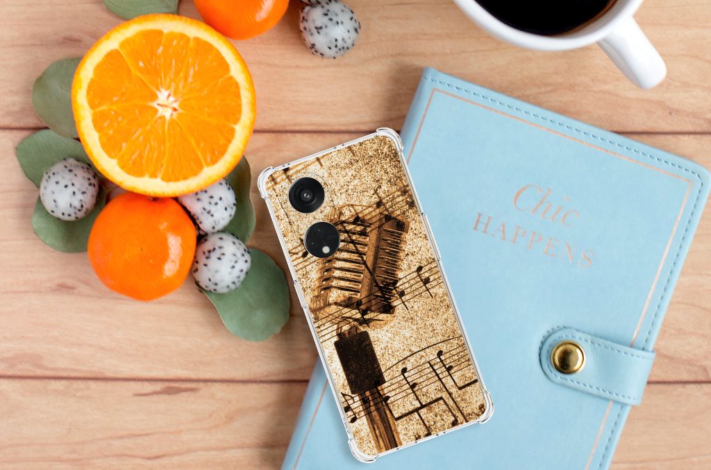 OPPO Reno8 T 5G Anti-shock Hoesje met foto Bladmuziek B2C Telecom