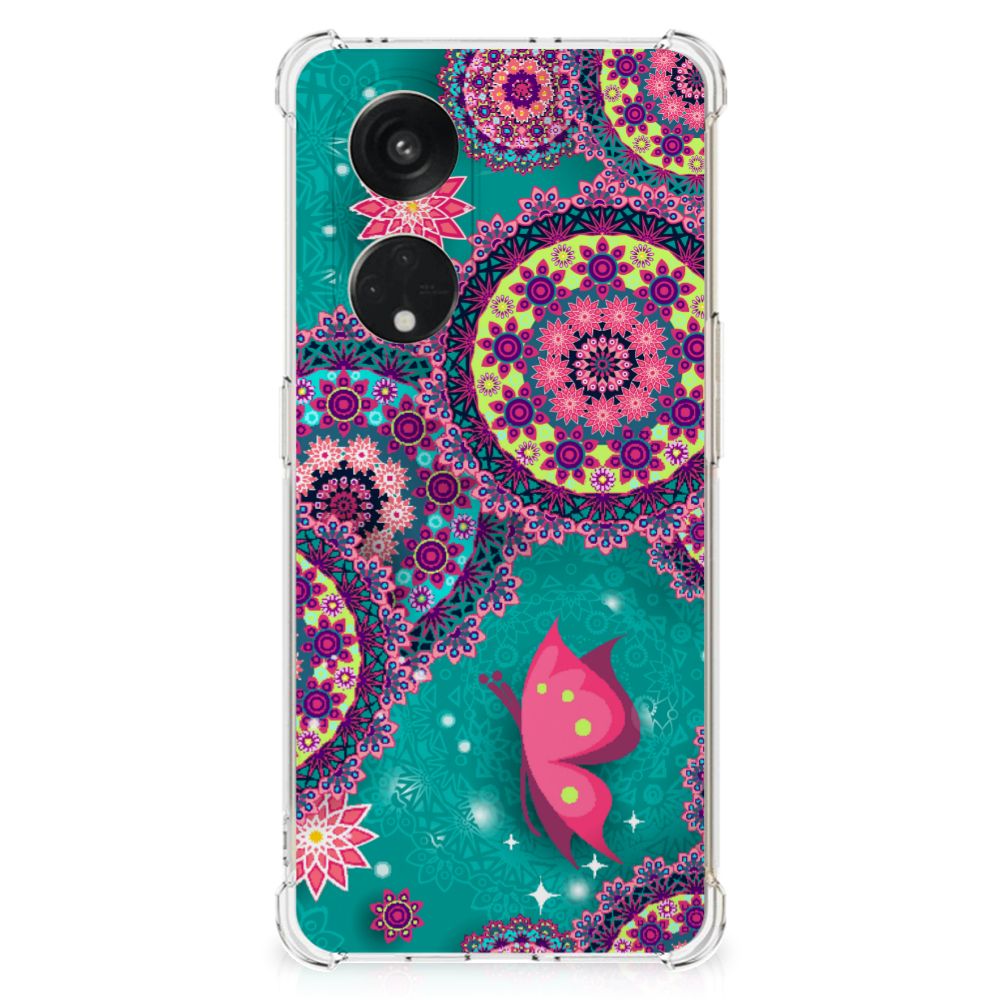 OPPO Reno8 T 5G Back Cover Cirkels en Vlinders B2C Telecom
