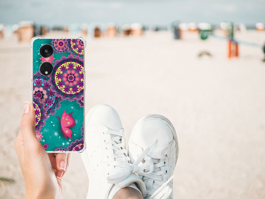 OPPO Reno8 T 5G Back Cover Cirkels en Vlinders B2C Telecom