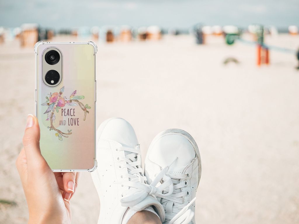 OPPO Reno8 T 5G Stevig Bumper Hoesje Boho Text B2C Telecom
