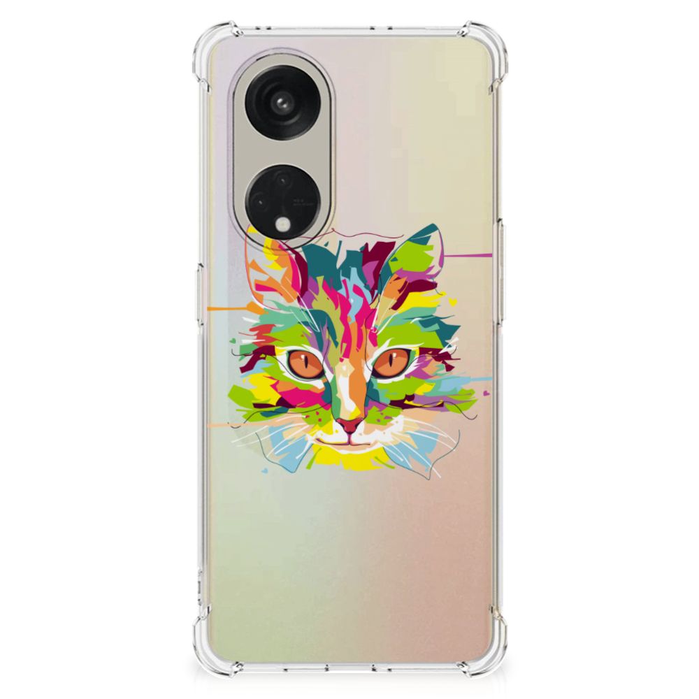 OPPO Reno8 T 5G Stevig Bumper Hoesje Cat Color B2C Telecom