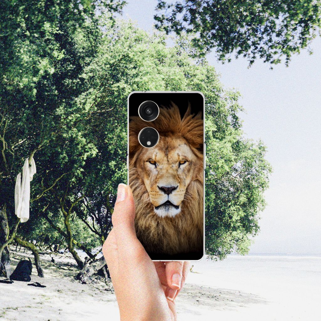 OPPO Reno8 T 5G TPU Hoesje Leeuw design leeuw voorkant