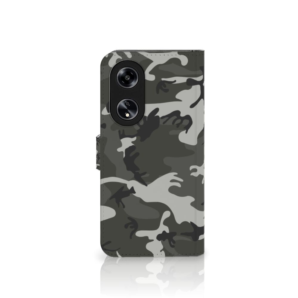 OPPO Reno8 T 5G Telefoon Hoesje Army Light telefoonhoesje camouflage design voorkant
