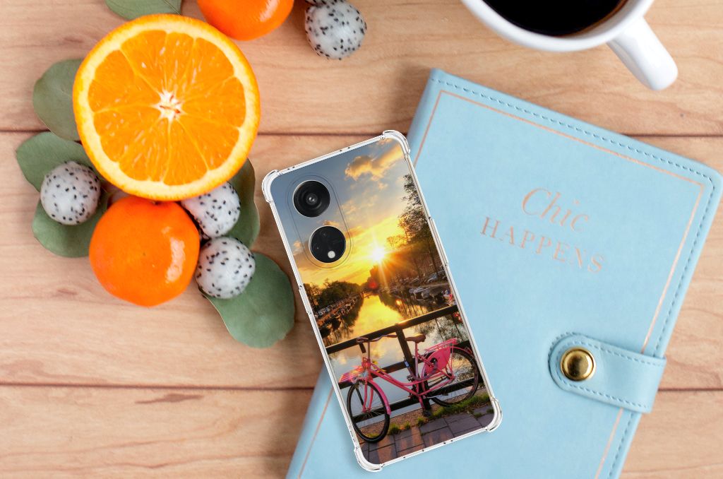 OPPO Reno8 T 5G Telefoonhoesje met valbescherming Amsterdamse Grachten B2C Telecom