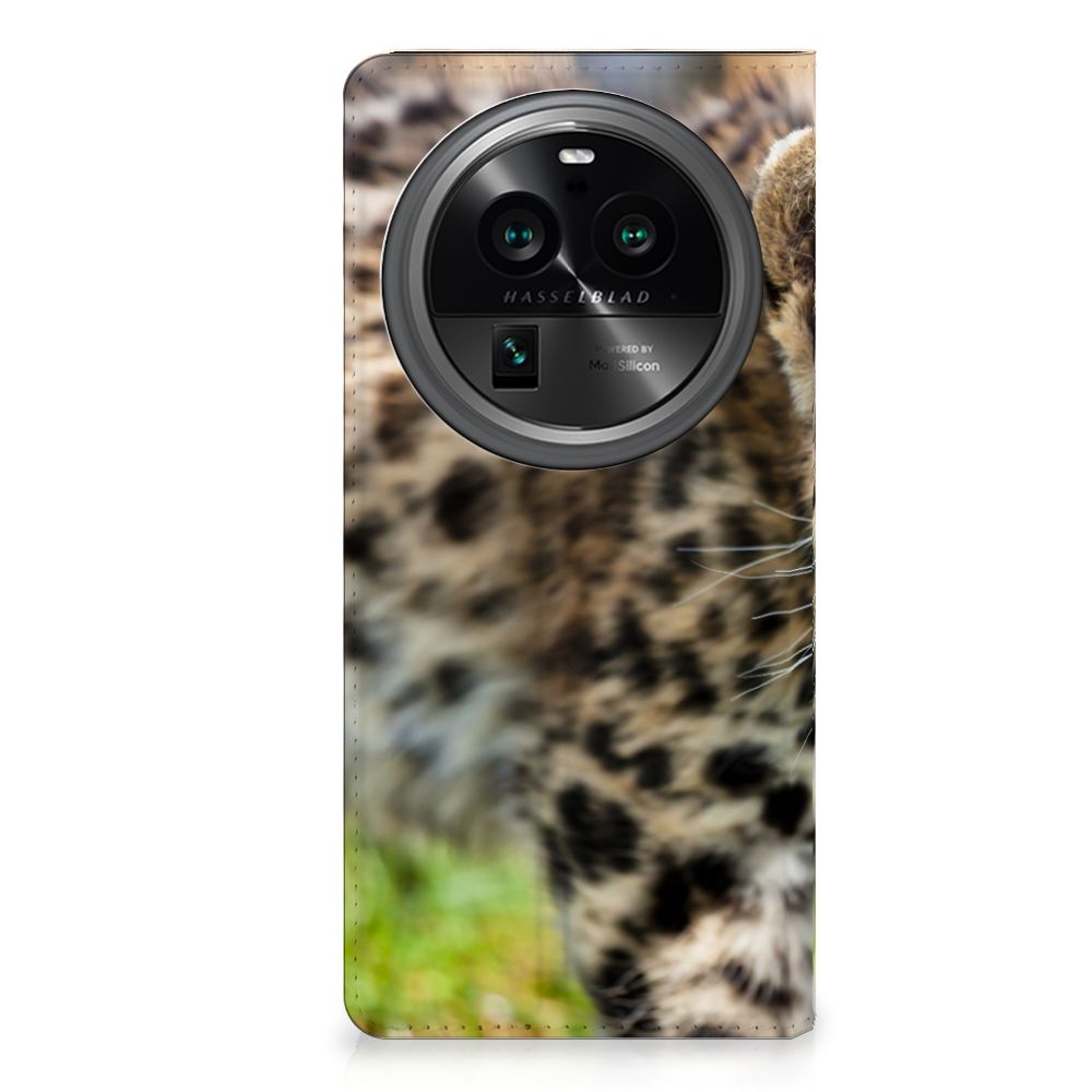 OPPO X6 Pro Hoesje maken Baby Luipaard design baby luipaard aanzicht