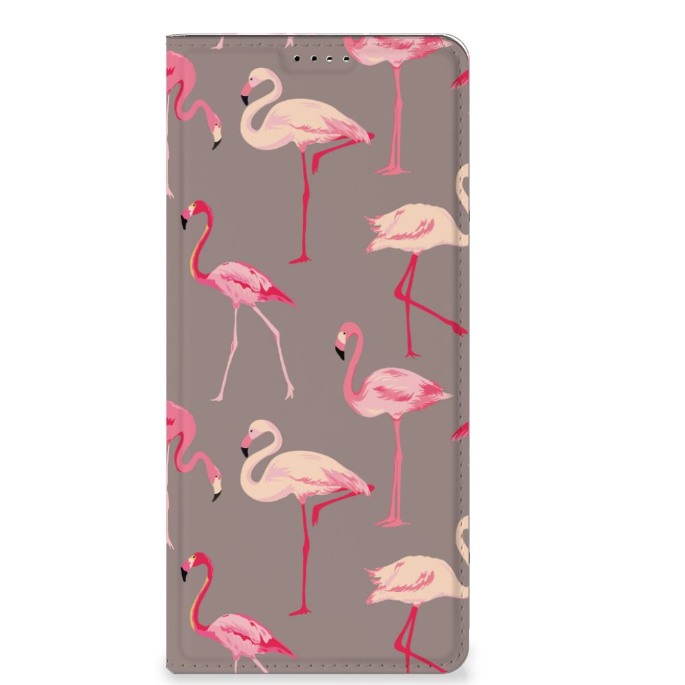 OPPO X6 Pro Hoesje maken Flamingo hoesje rode flamingo's voorkant
