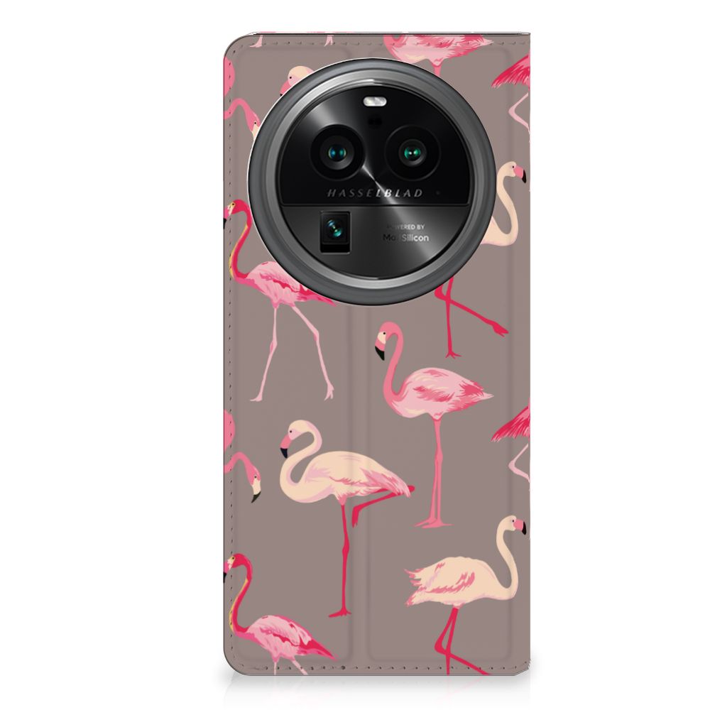 OPPO X6 Pro Hoesje maken Flamingo hoesje flamingo design voorkant