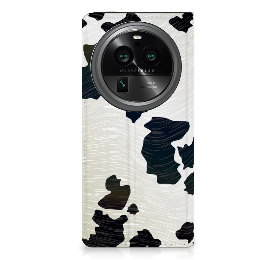 OPPO X6 Pro Hoesje maken Koeienvlekken met zwart-witte koeienprint, perfect voor cadeau en duurzame bescherming.