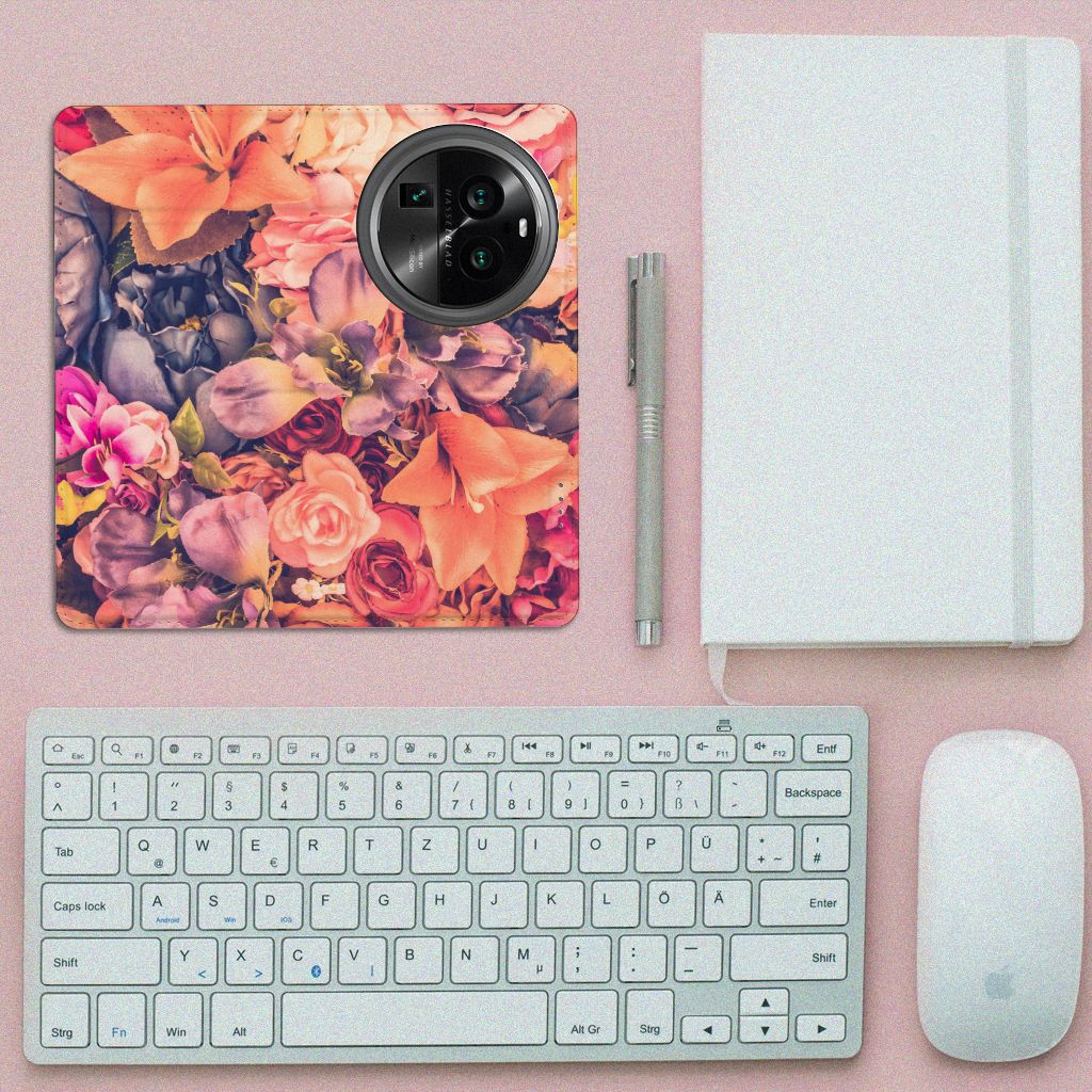 OPPO X6 Pro Smart Cover Bosje Bloemen bloemen design vlak