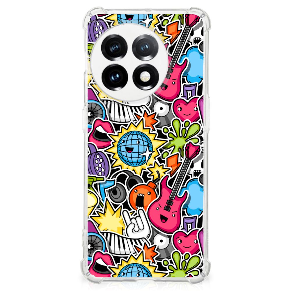 OnePlus 11 Anti Shock Bumper Case Punk Rock voorkant