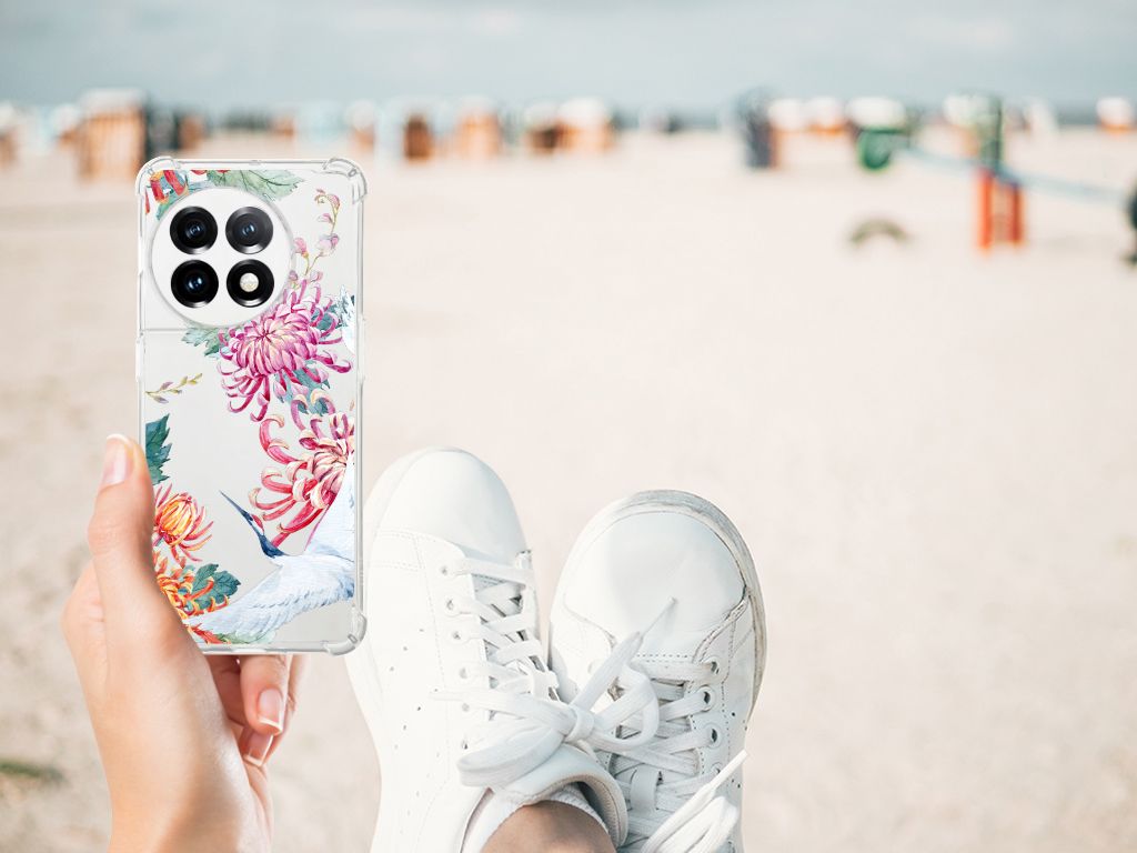 OnePlus 11 Case Anti-shock Bird Flowers B2C Telecom