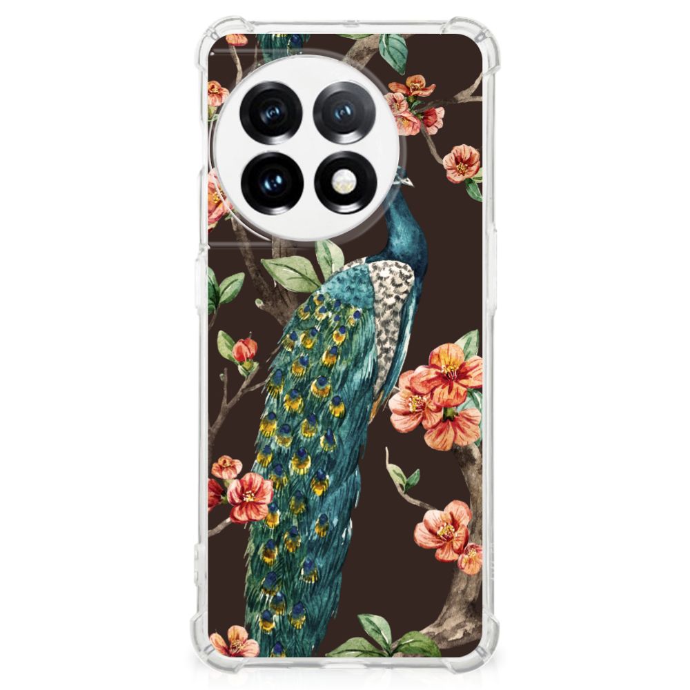 OnePlus 11 Case Anti-shock Pauw met Bloemen B2C Telecom