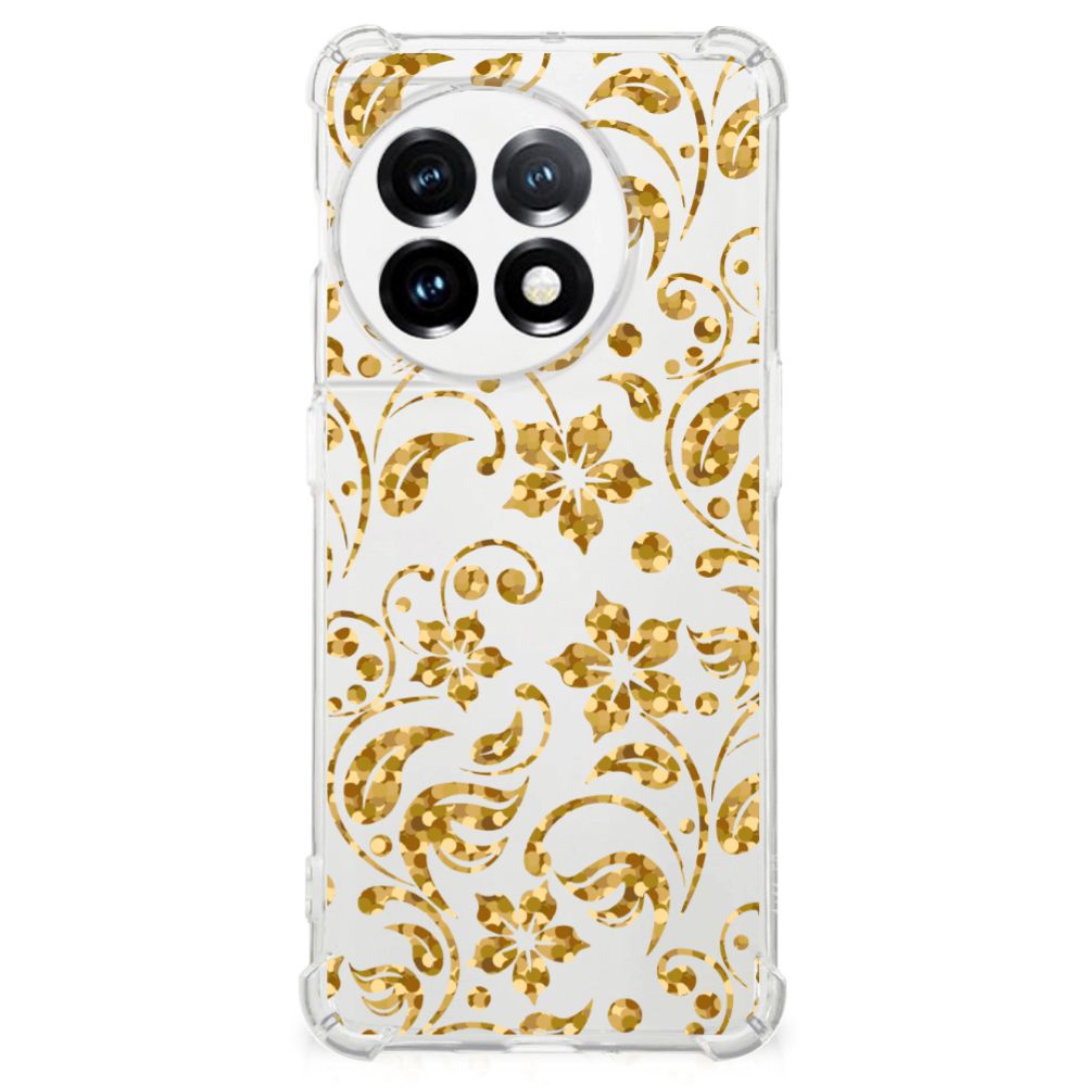 OnePlus 11 Case Gouden Bloemen B2C Telecom