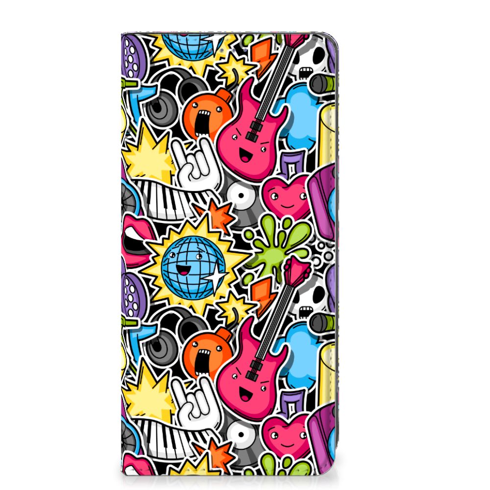 OnePlus 11 Hippe Standcase Punk Rock telefoonhoesje design Punk Rock aanzicht