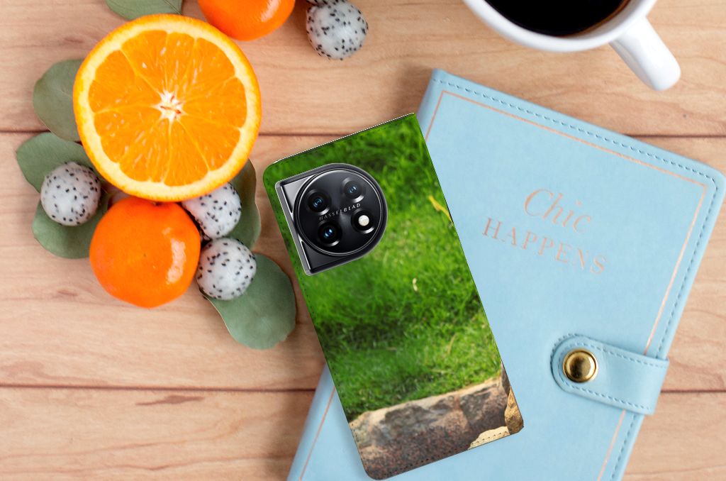 OnePlus 11 Hoesje maken Panda design panda bovenaanzicht