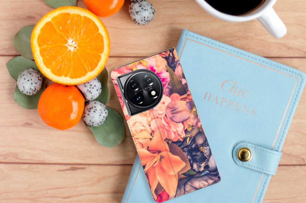 OnePlus 11 Smart Cover Bosje Bloemen smartphone design bloempatron bosje bloemen