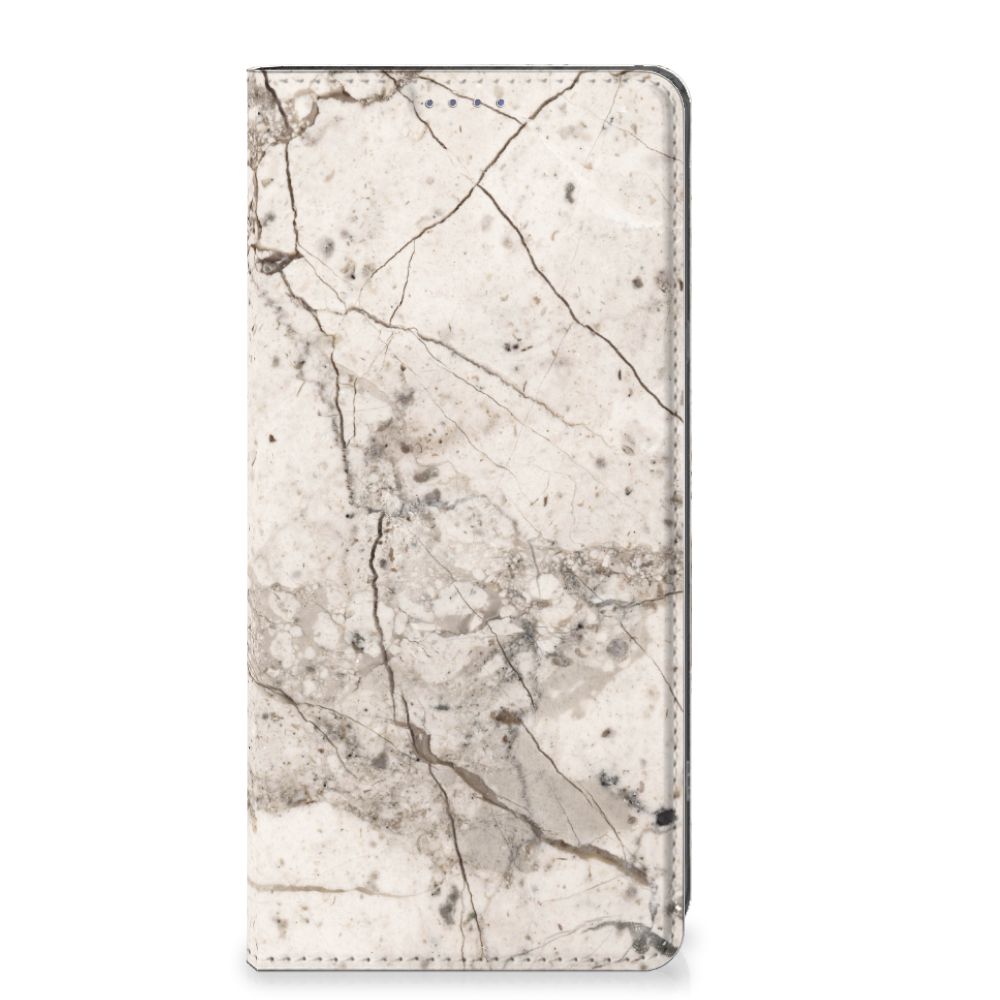 OnePlus 11 Standcase Marmer Beige design hoesje marmer achterkant
