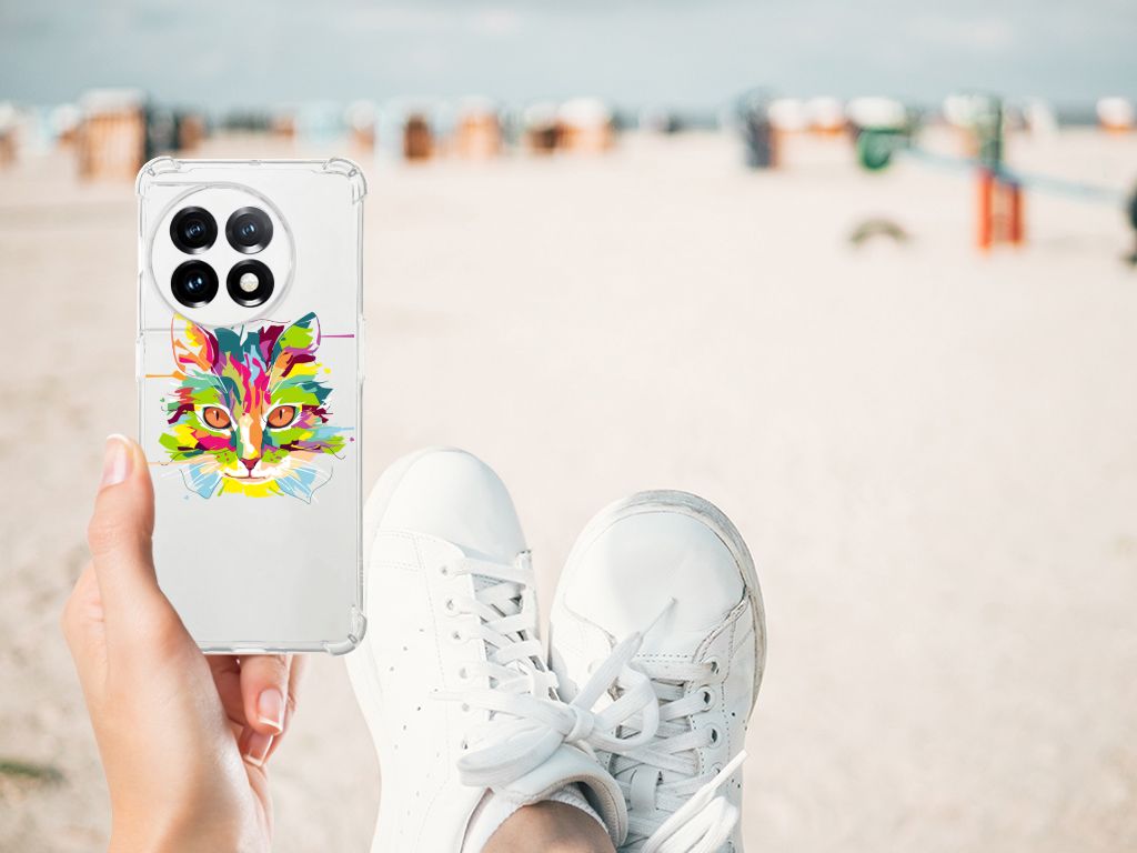 OnePlus 11 Stevig Bumper Hoesje Cat Color B2C Telecom