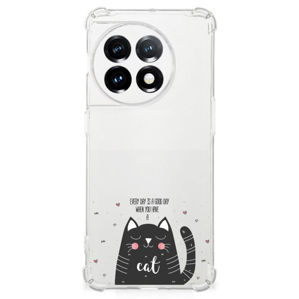 OnePlus 11 Stevig Bumper Hoesje Cat Good Day B2C Telecom