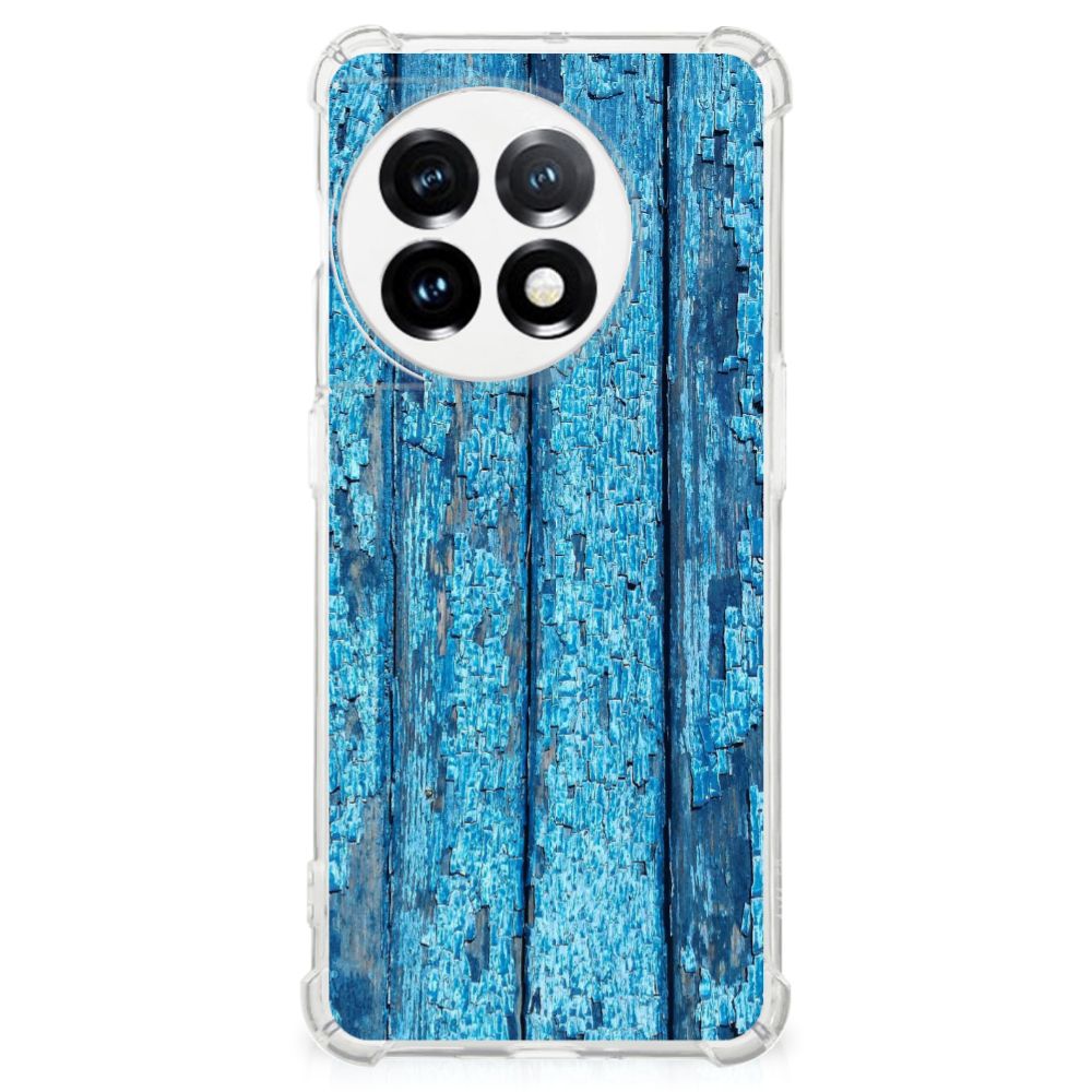 OnePlus 11 Stevig Telefoonhoesje Wood Blue B2C Telecom