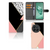 OnePlus 12 Book Case Zwart Roze Vormen bookcase geometrisch ontwerp aanzicht