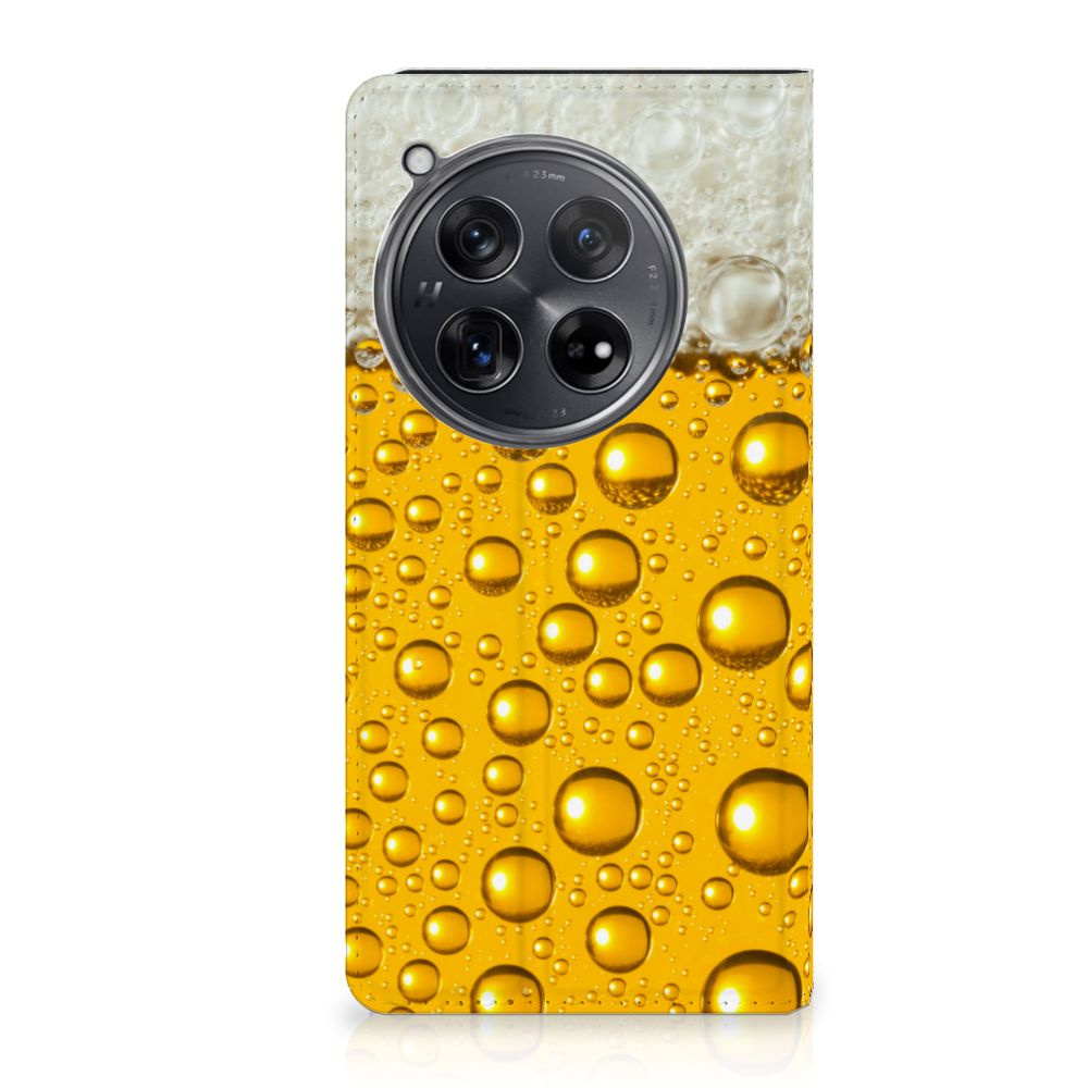 OnePlus 12 Flip Style Cover Bier bierprint voorkant