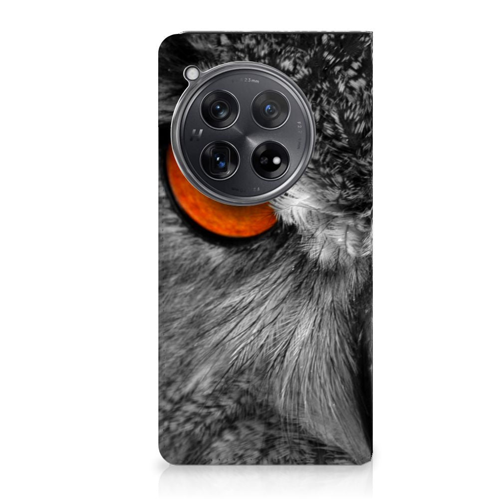 OnePlus 12 Hoesje maken Uil hoesje uil detaildesign voorkant
