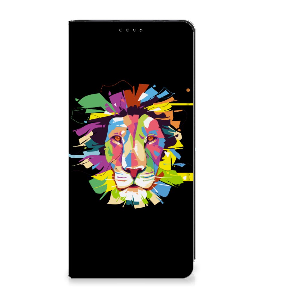 OnePlus 12 Magnet Case Lion Color telefoonhoesje kleurrijk design voorkant
