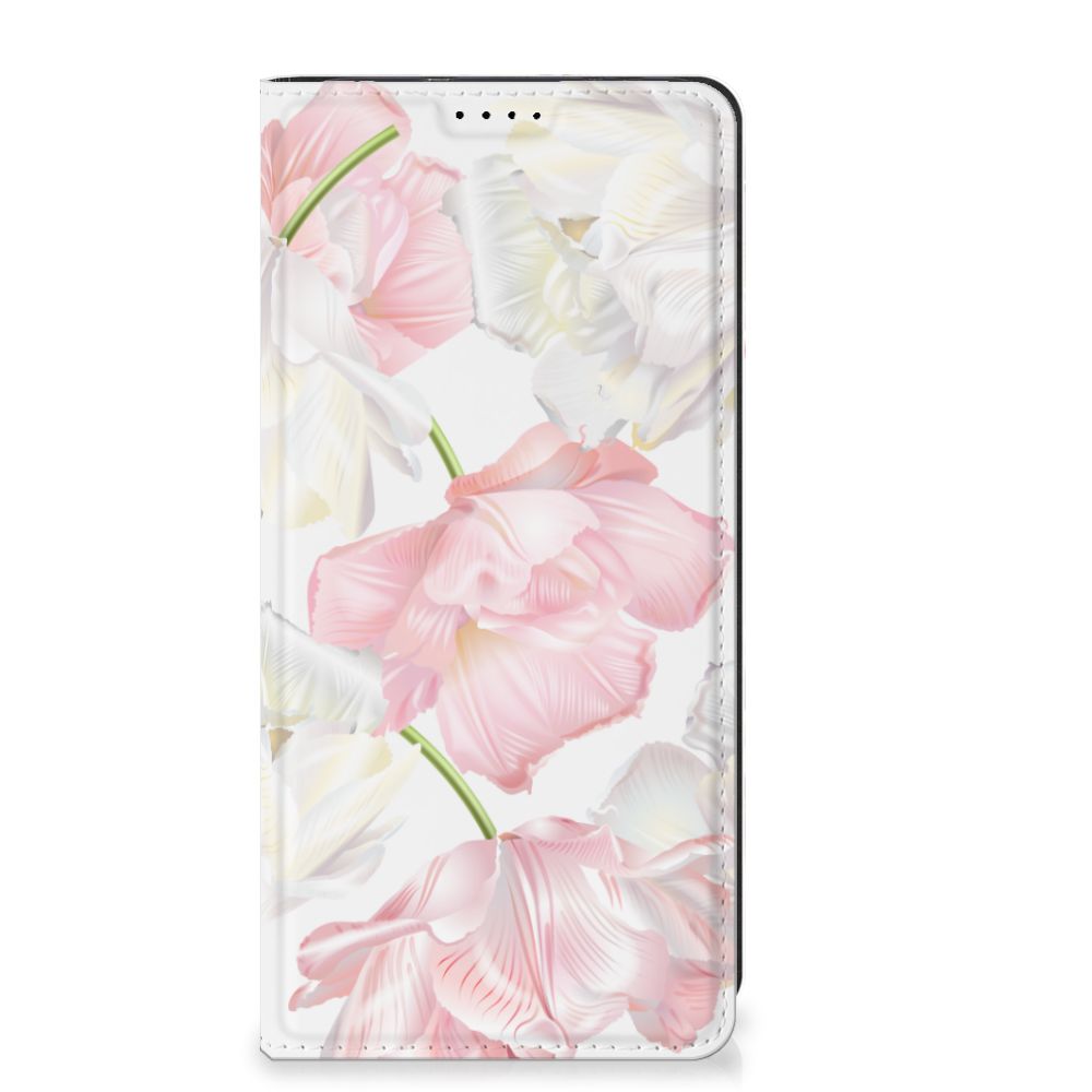 OnePlus 12 Smart Cover Lovely Flowers met roze en witte bloemen voor stijl en bescherming 🌸.