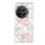 OnePlus 12 Smart Cover Lovely Flowers met roze en witte bloemen voor bescherming en een stijlvolle uitstraling 🌸.