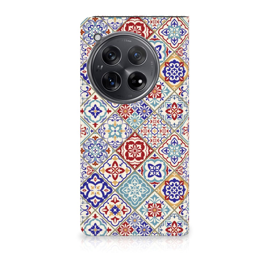 OnePlus 12 Standcase Tiles Color telefoonhoesje design Tiles aanzicht