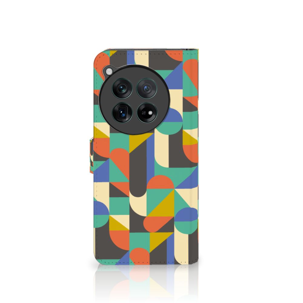 OnePlus 12 Telefoon Hoesje Funky Retro telefoonhoesje funky retro voorkant