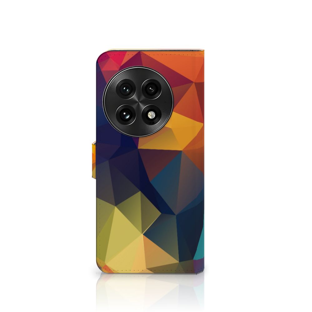 OnePlus 13 Book Case Polygon Color boekhoes design polygon aanzicht
