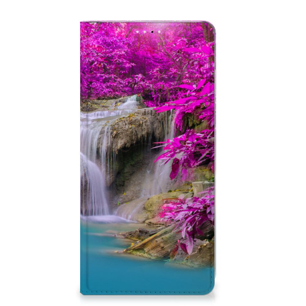 OnePlus 13 Book Cover Waterval waterval design roze aanzicht
