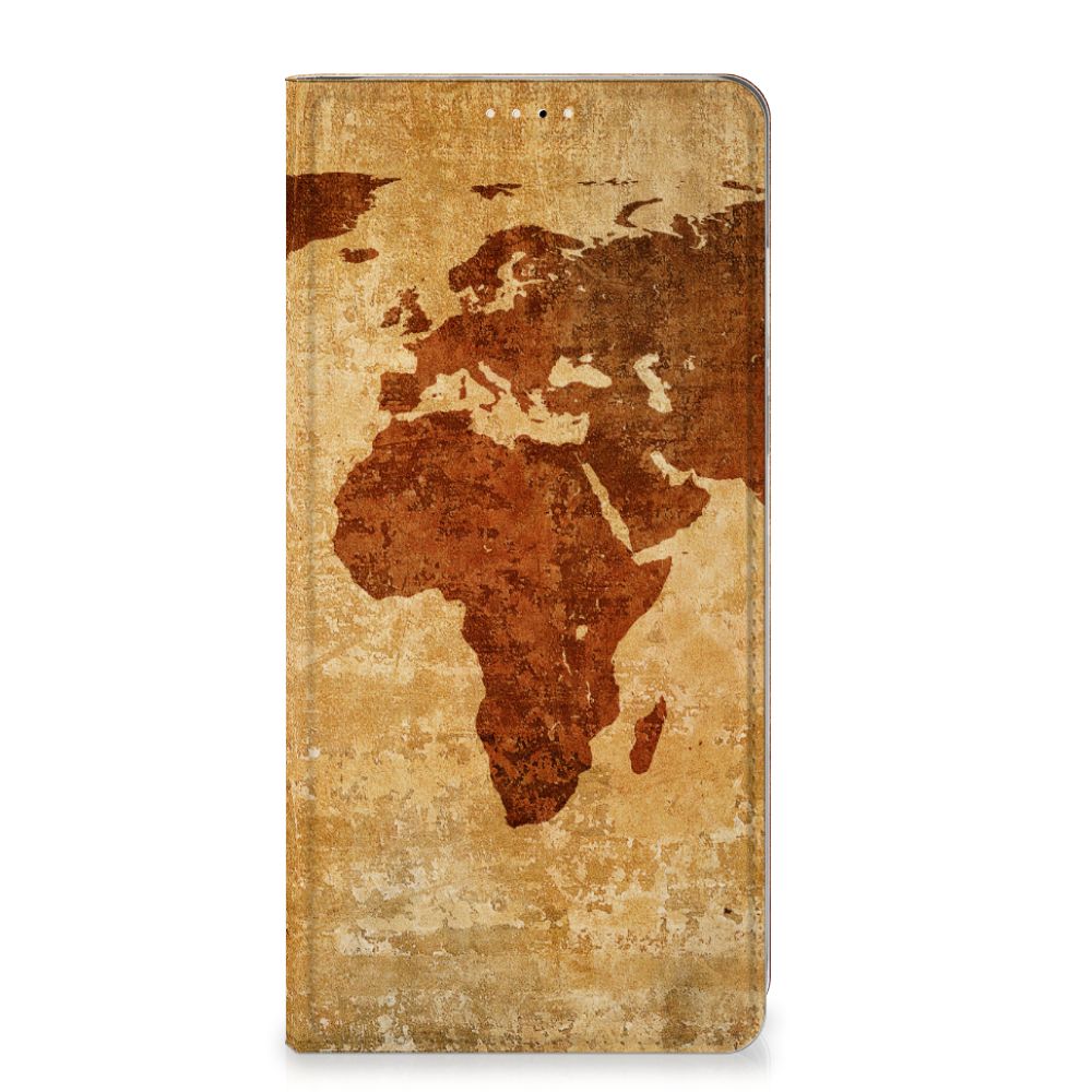 OnePlus 13 Book Cover Wereldkaart wereldkaart design hoesje front